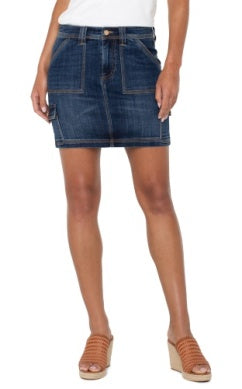 Triple Needle Cargo Skirt