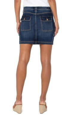 Triple Needle Cargo Skirt