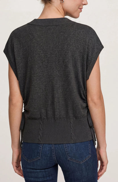 V-neck Dolman Sweater W/ Ties