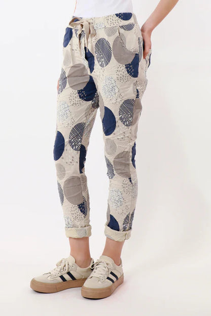 Collins Circle Stretch Tie Waist Pant