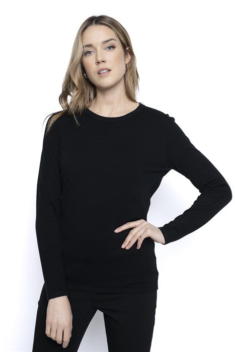 Long-Sleeve Crew Neck Top