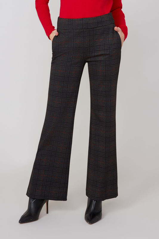 Midnight Plaid Flare Pant
