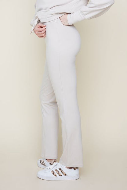 Casual Pull On Bootcut Pant Oyster