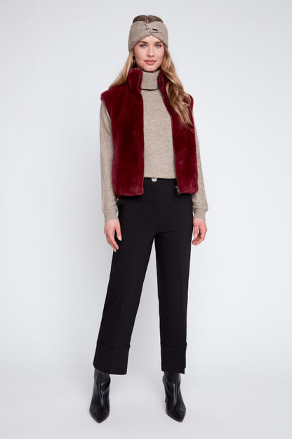 Cabernet Plush Vest