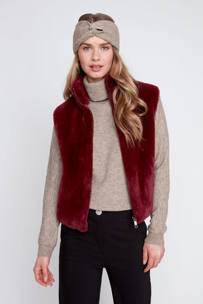 Cabernet Plush Vest