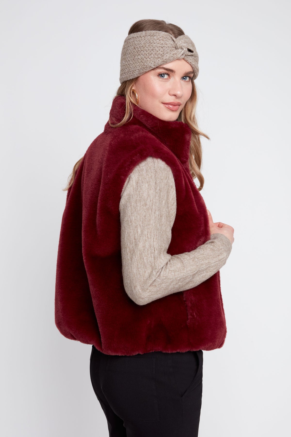 Cabernet Plush Vest
