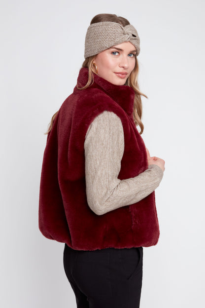 Cabernet Plush Vest