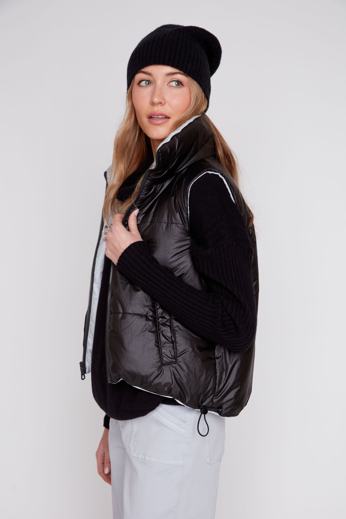 Platinum Black Reversible Short Vest