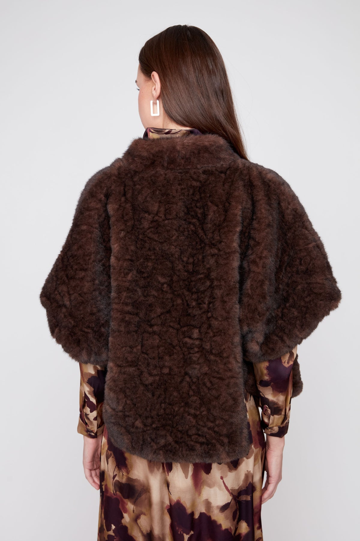 Chocolate Luxe Faux Fur Vest