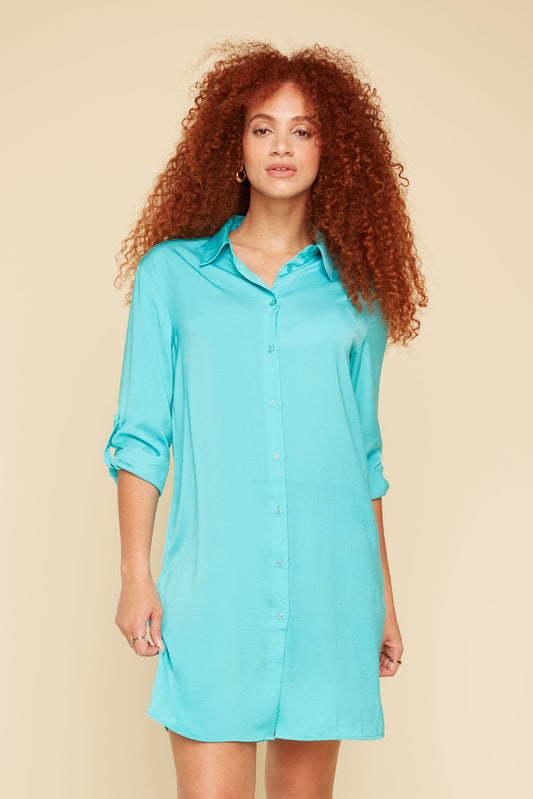 Airflow Dress Aquamarine