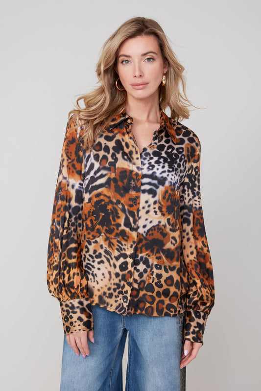 Leopard Print Blouse