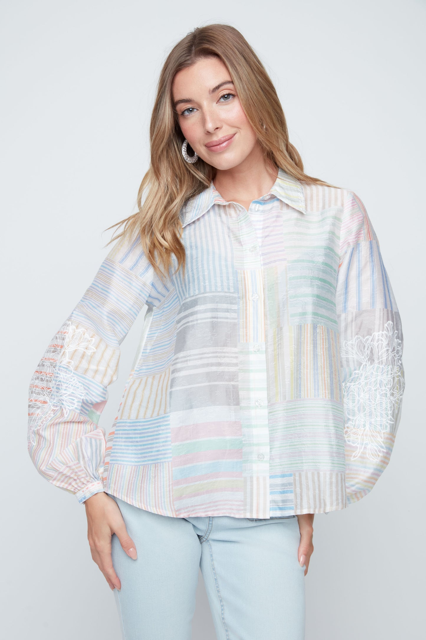 Pastel Patchwork Breeze Top