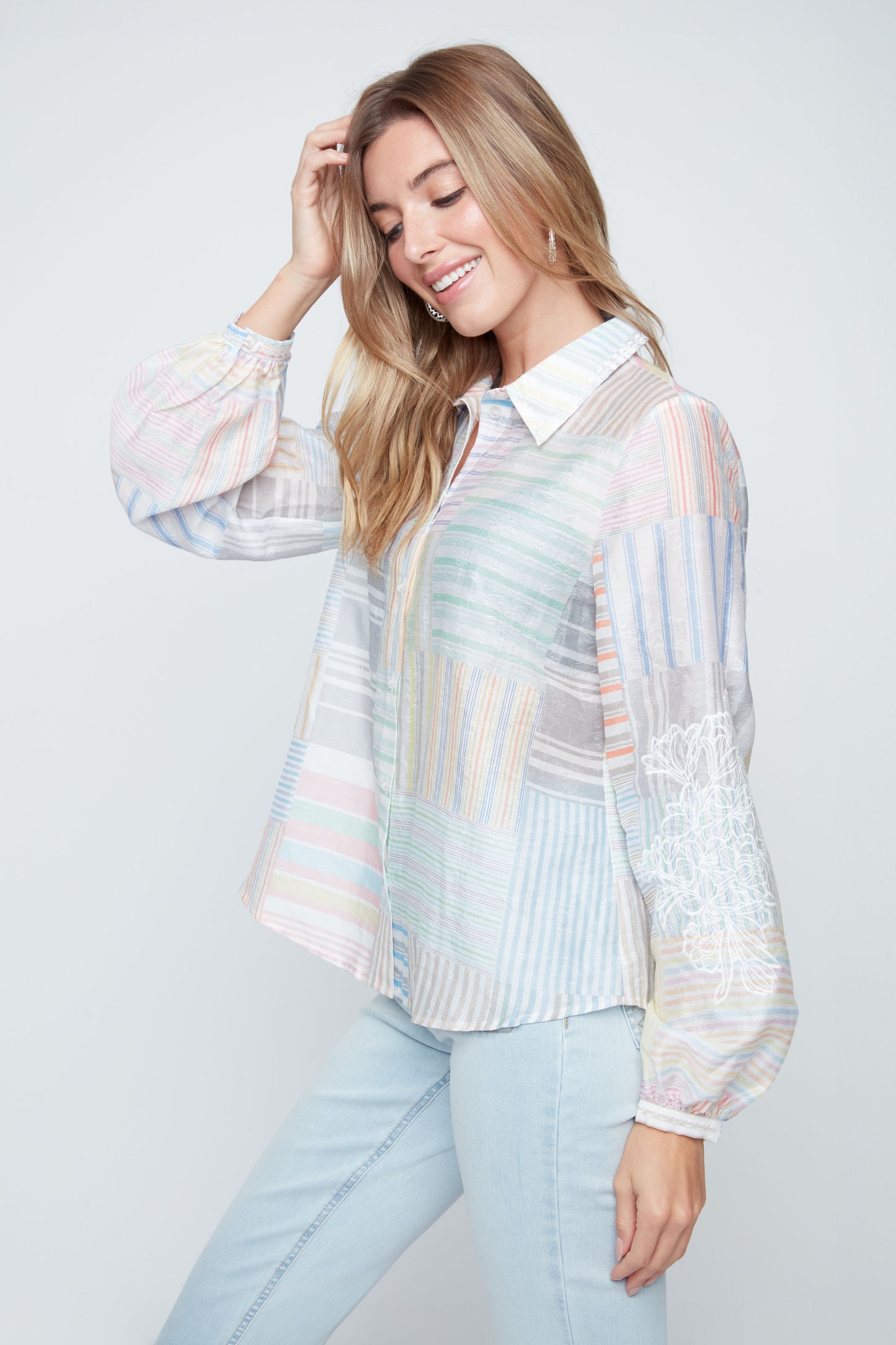 Pastel Patchwork Breeze Top