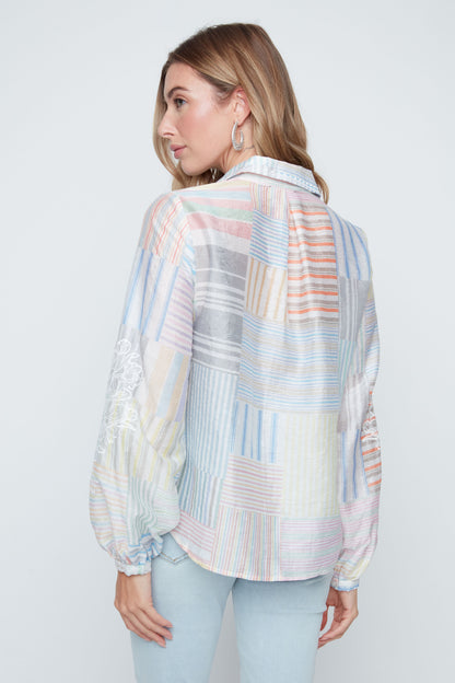 Pastel Patchwork Breeze Top