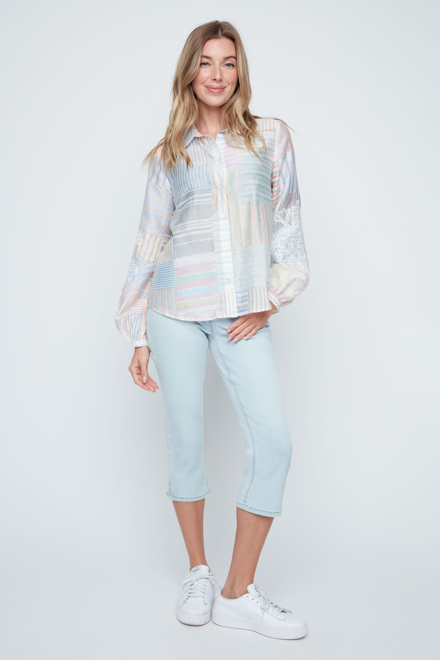 Pastel Patchwork Breeze Top
