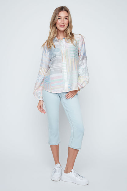 Pastel Patchwork Breeze Top
