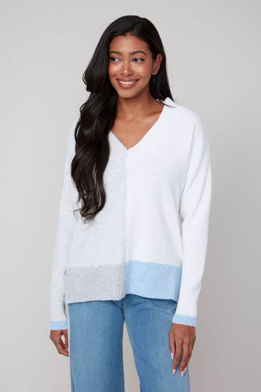 Cashmere Like Vneck Sweater