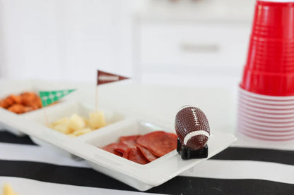 nora fleming mini football - touchdown!