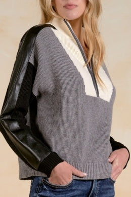 City Chic Colorblock Pullover