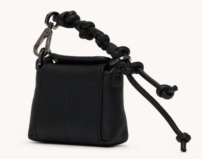 Mini B- Noir Smooth Raffia