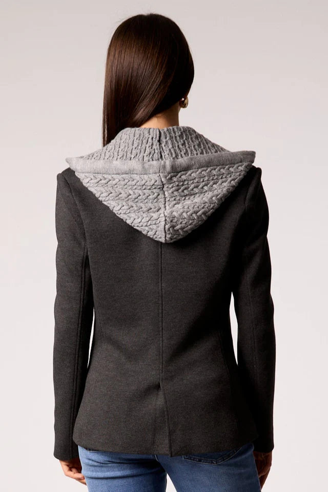 Toasty Cable Knit Blazer