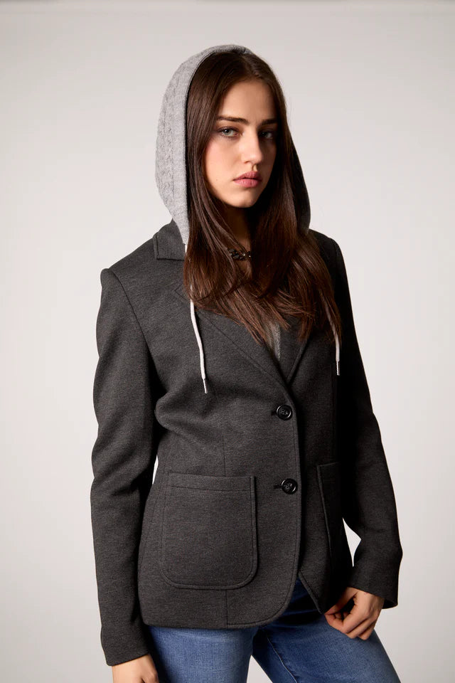 Toasty Cable Knit Blazer