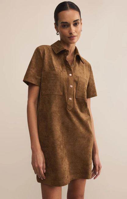 SYDNEY SUEDE MINI DRESS