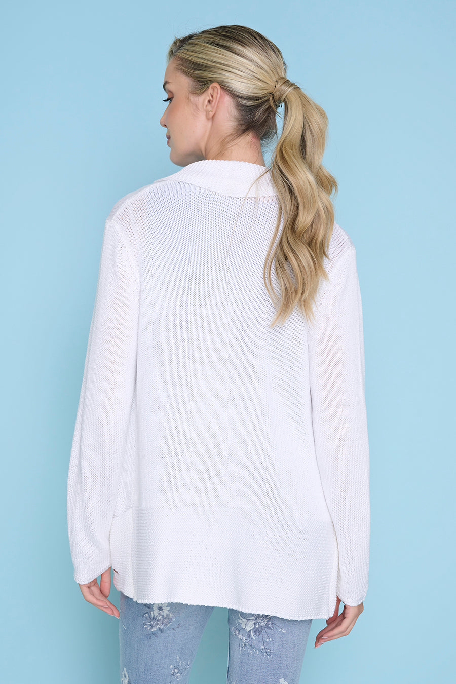 Open-Front Long Jacket