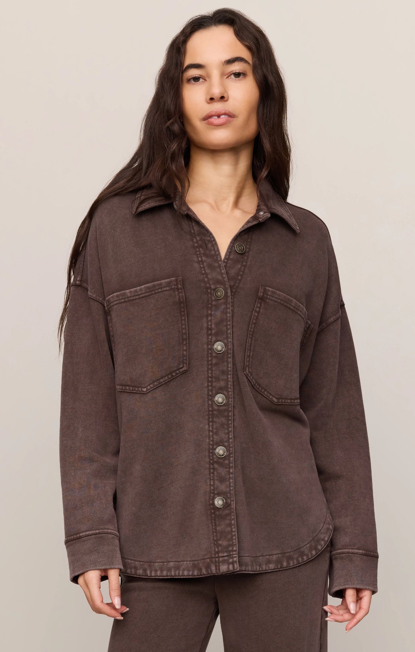 All Day Knit Jacket Dark Chocolate
