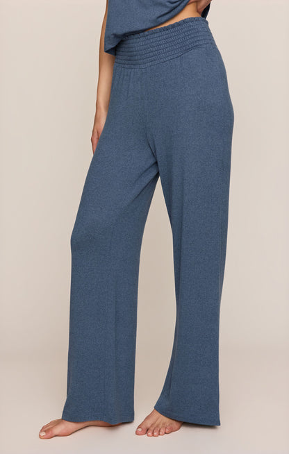 Dawn Smocked Pant True Navy