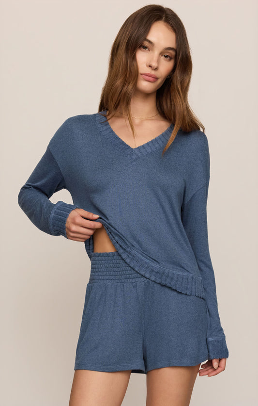 Courtney Long Sleeve Top True Navy