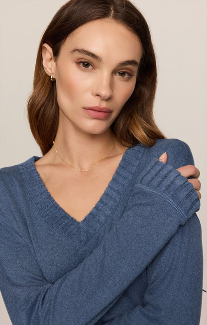 Courtney Long Sleeve Top True Navy