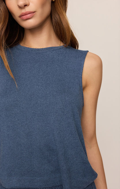 Sloane Soft Knit Tank True Navy