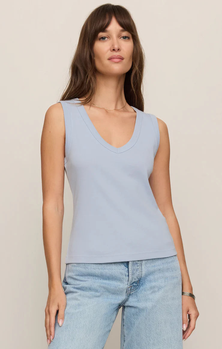 Ellie Rib V-Neck Tank