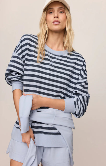 Everyday French Terry Striped Crew