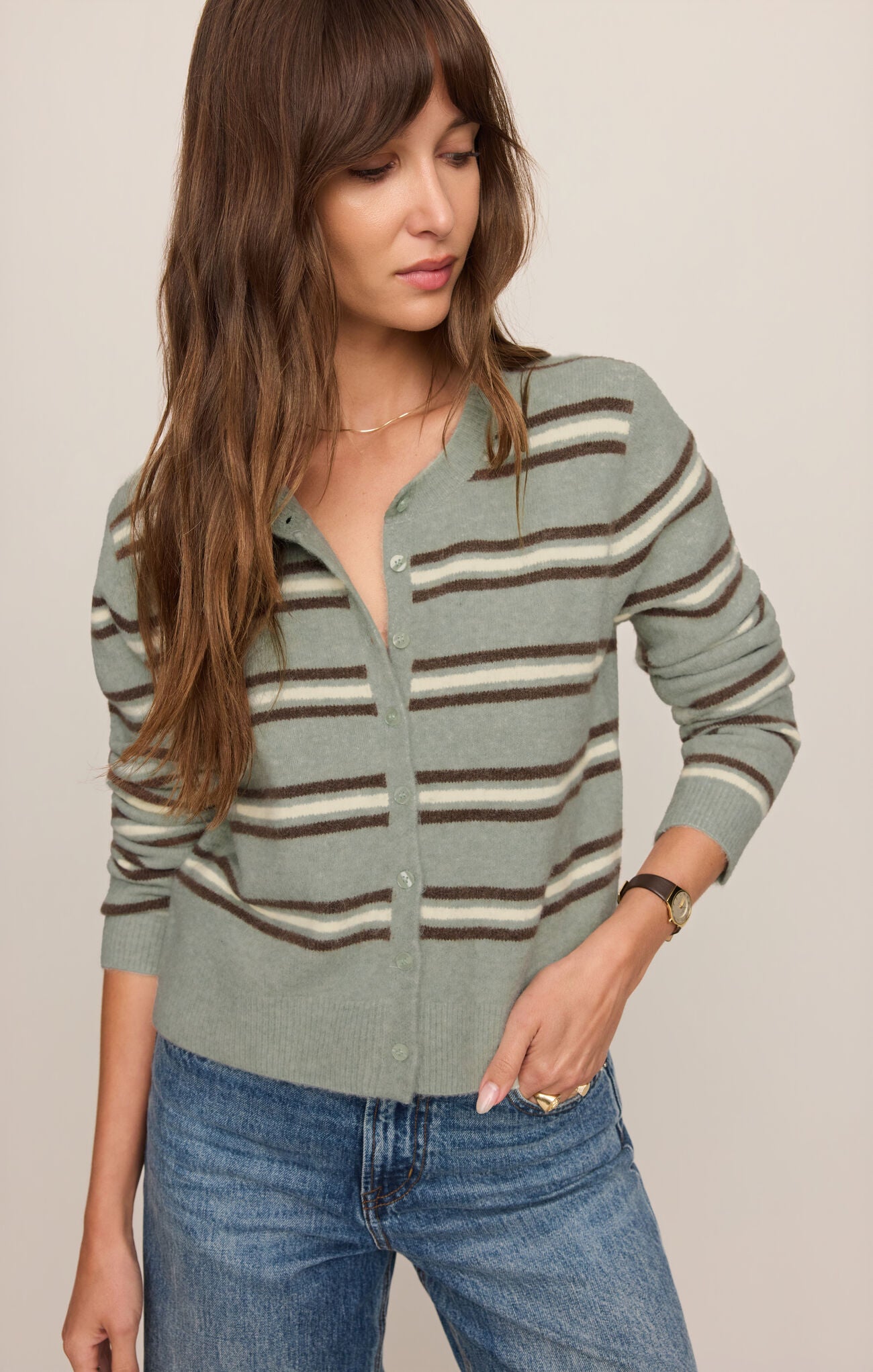 Medina Stripe Cardigan