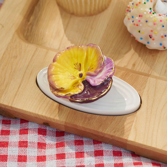 nora fleming mini pansy pop
