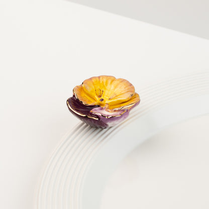 nora fleming mini pansy pop