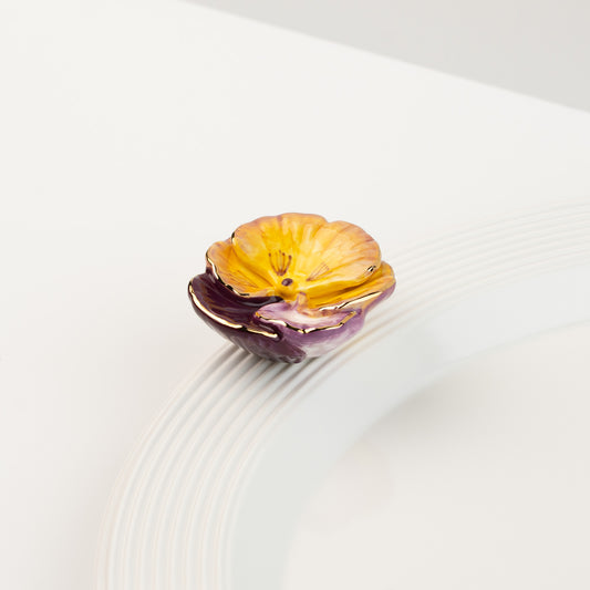 nora fleming mini pansy pop