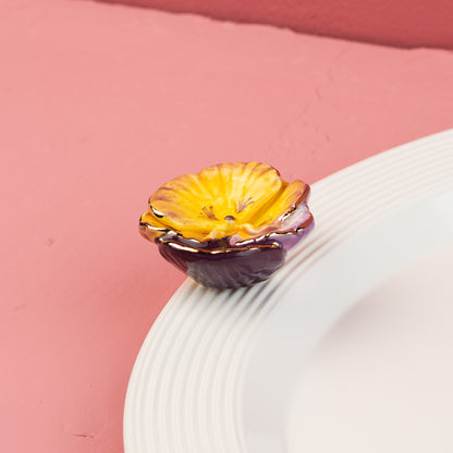 nora fleming mini pansy pop