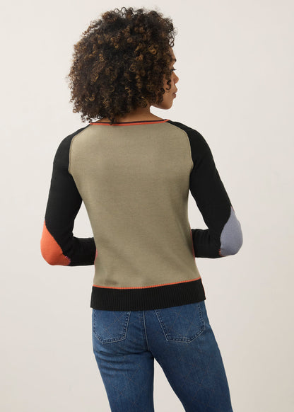 Long Sleeve Boatneck Sweater, Pink Mauve