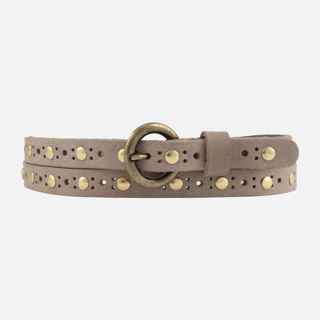 Chloe | Vintage Studded Skinny Belt