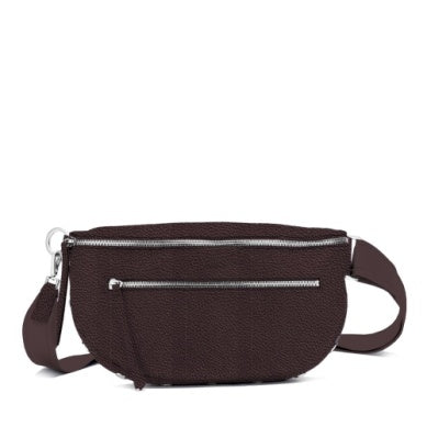 Charles Crossbody lrg Espresso Pebble/Silver