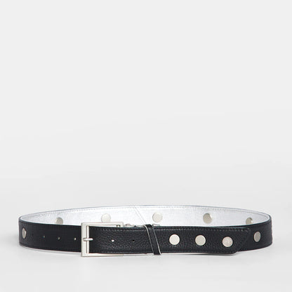 CHARLIE REV RIVETED MED Sidewalk Silver/Black/Brushed Silver