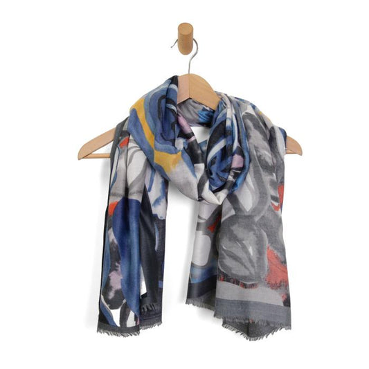 Navy Leafy Floral