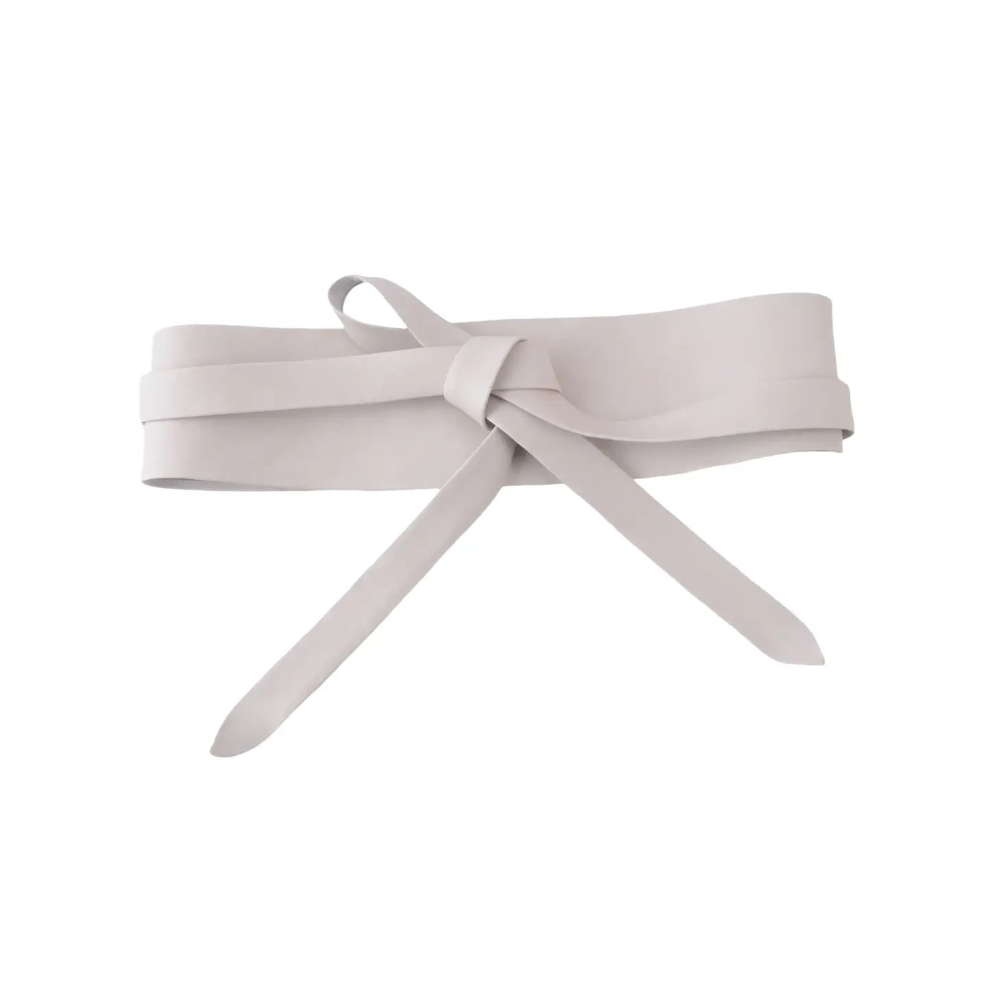 Tie-On Waist Cinching Obi Wrap Belt Beige
