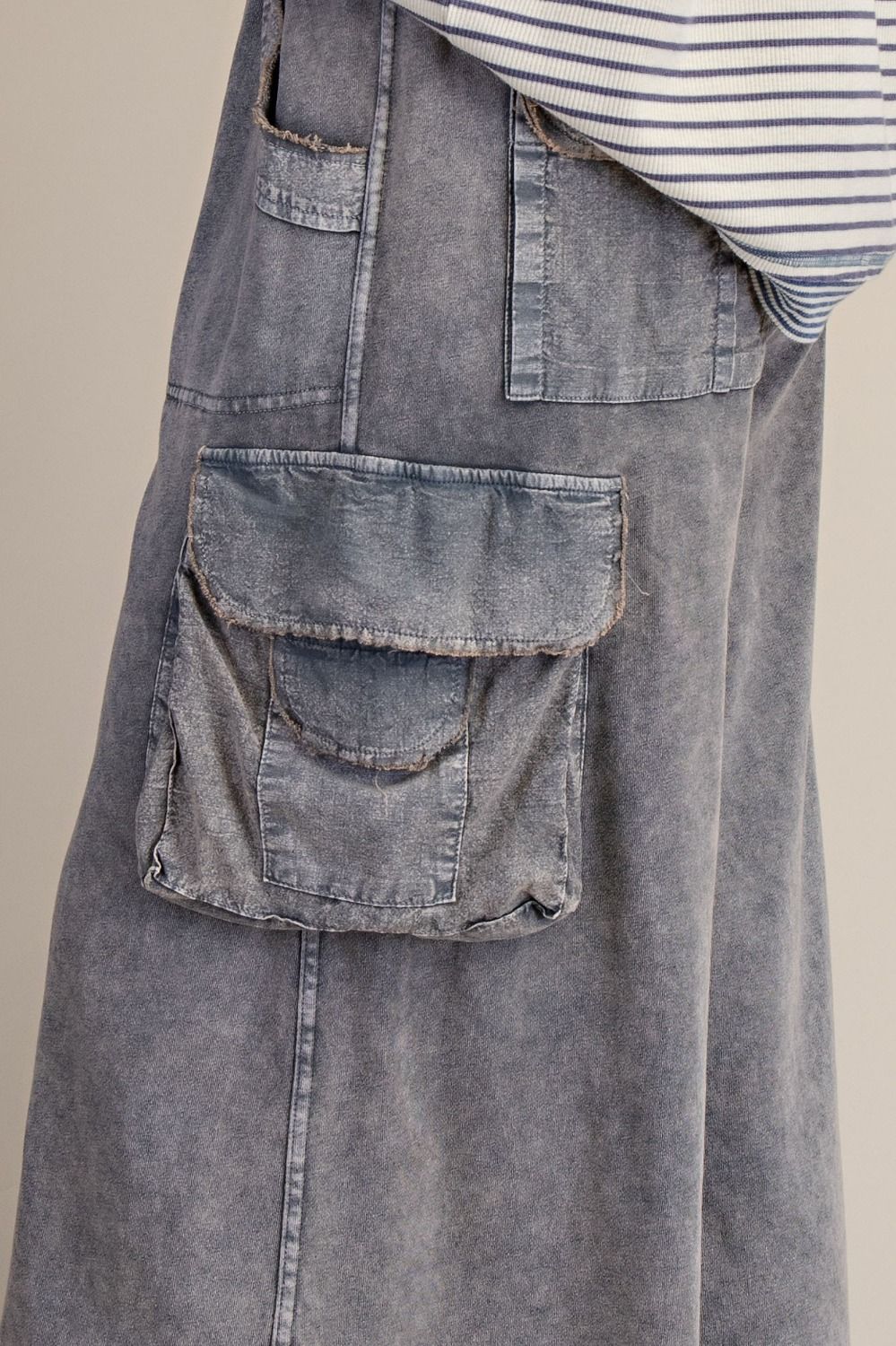 WASHED CARGO KNIT PANTS