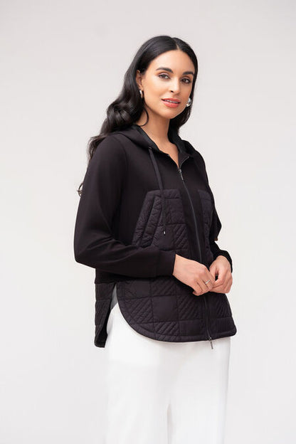 Quilted Utility Hoodie Jacket