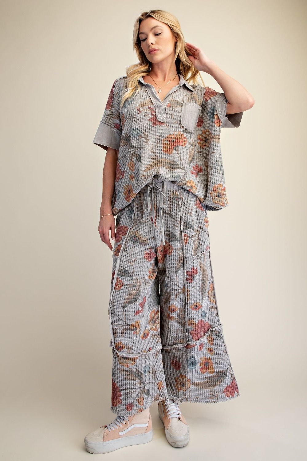 Short Sleeve Floral Print