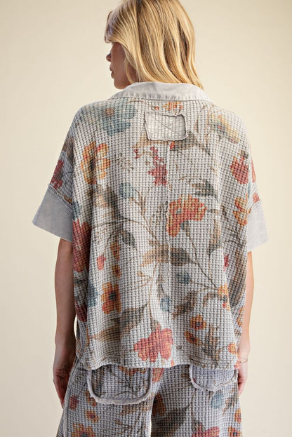 Short Sleeve Floral Print